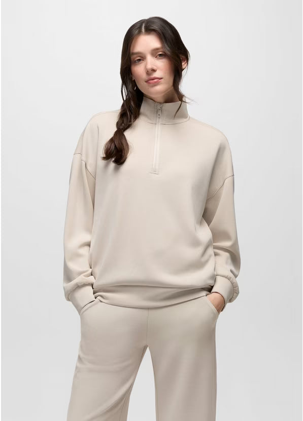 Women's Shea Soft Relaxed Half Zip - Almond